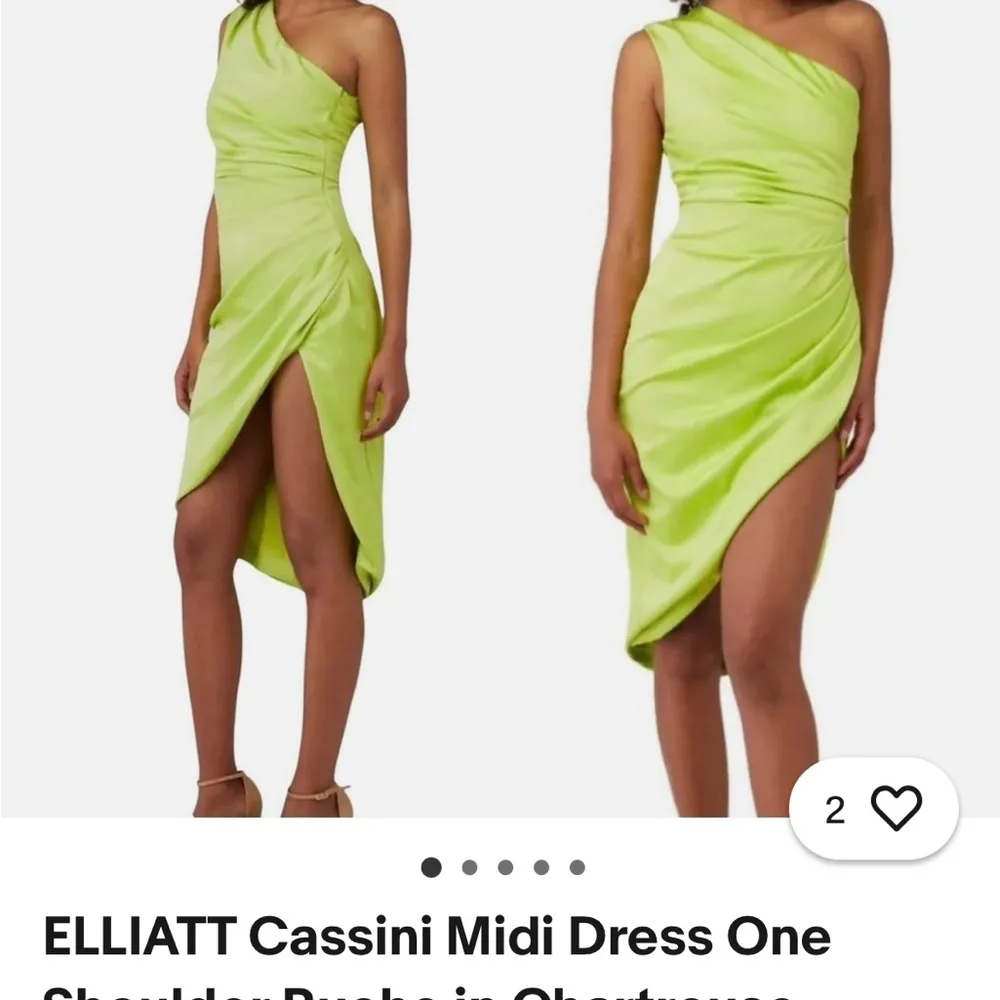 Elliatt Elliot Chartreuse Midi Dress - Image 3