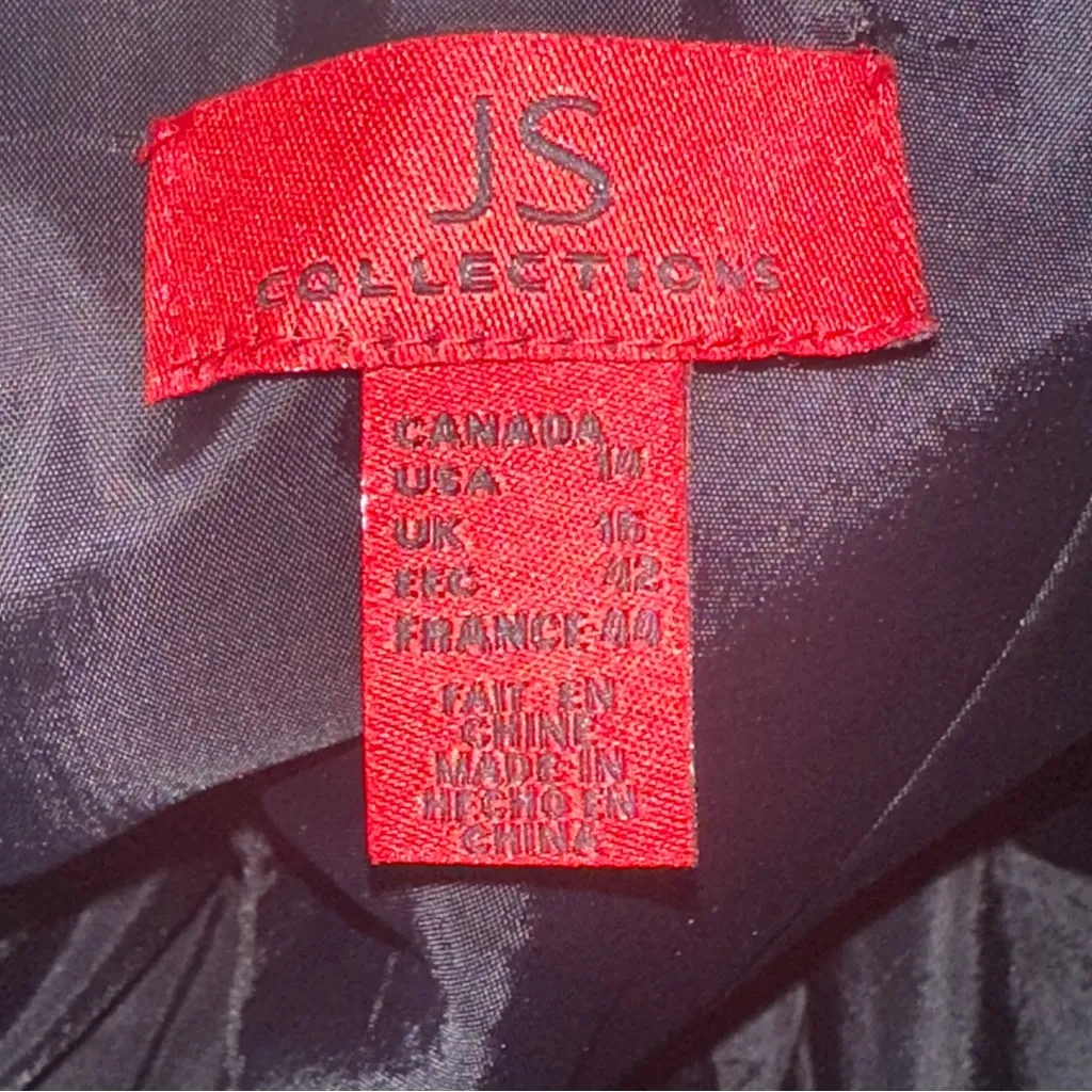 JS Collections Womens Black Satin Strapless Ribbon Bow Long Maxi Dress Gown 14 - Image 8