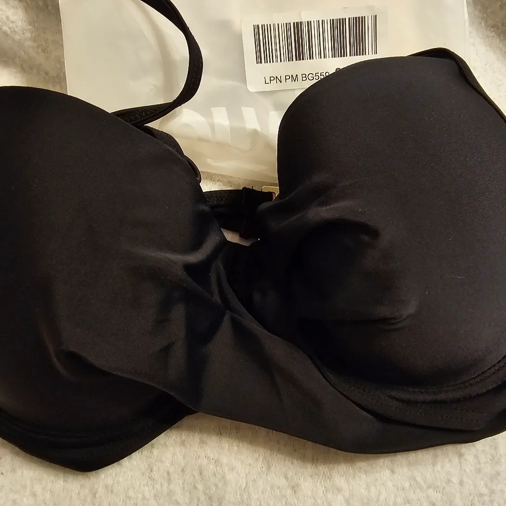 Aqua Eve Medium Black Push Up Swim Bra - Image 2