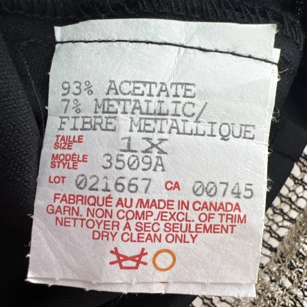 JS Collection Size 1X 2 Pc Metallic Gold Black Faux Diamond Button Top Tank Top - Image 14