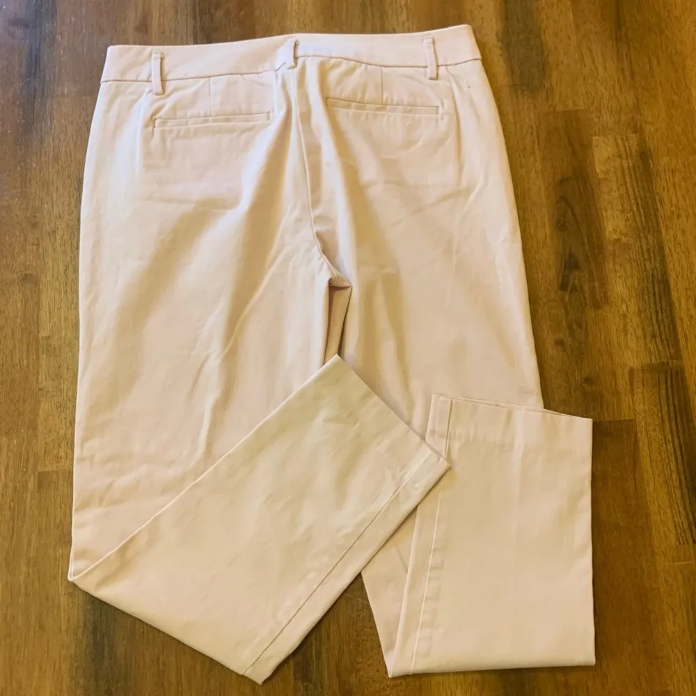 Worthington pants 2 Blush Pink Ankle Chinos Trousers Pockets Casual Classic - Image 9