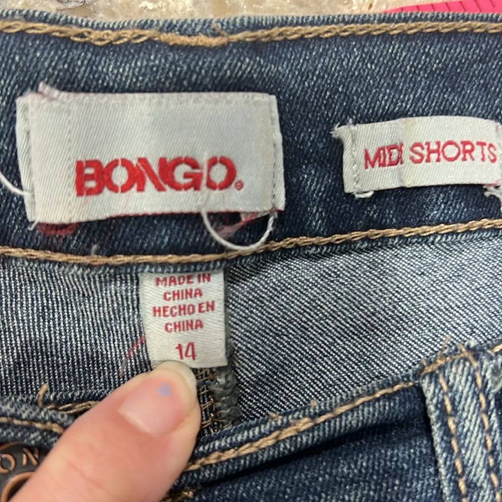 Bongo , Jean Shorts, MIDI, Size 14 - Image 3