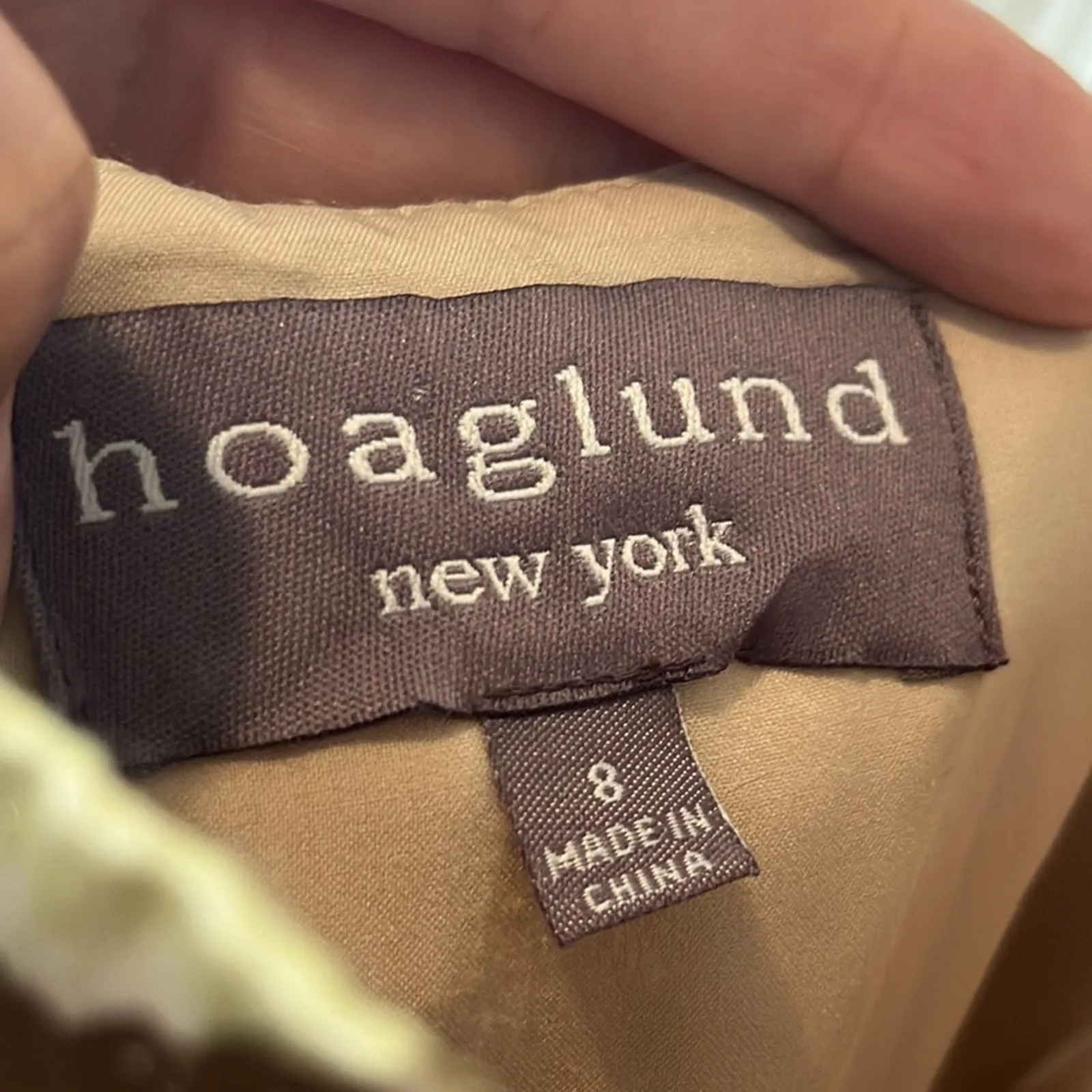 Hoaglund NY Halter Animal Print Beaded Maxi Gown Formal Dress Size 8 Green - Image 4