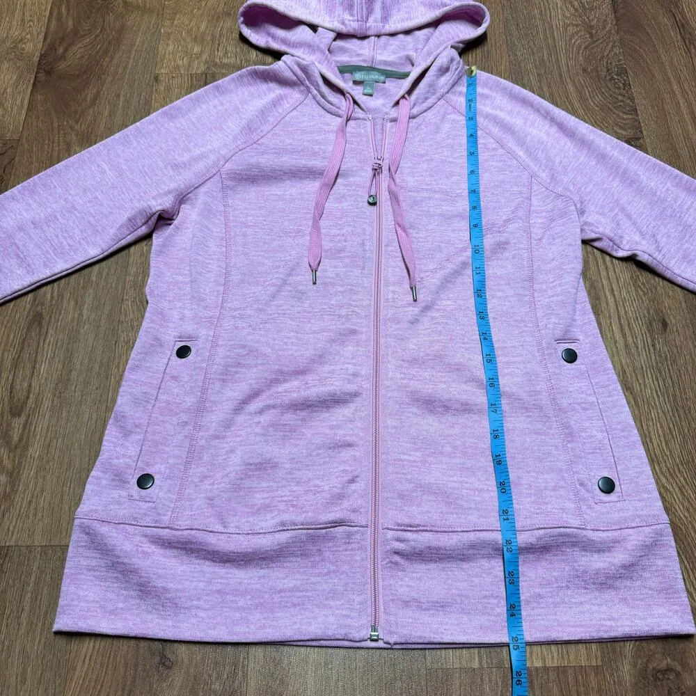 T by Talbots Womens Pink Full Zip Dry Fit Jacket Size PS Small Petite Pockets - Image 10