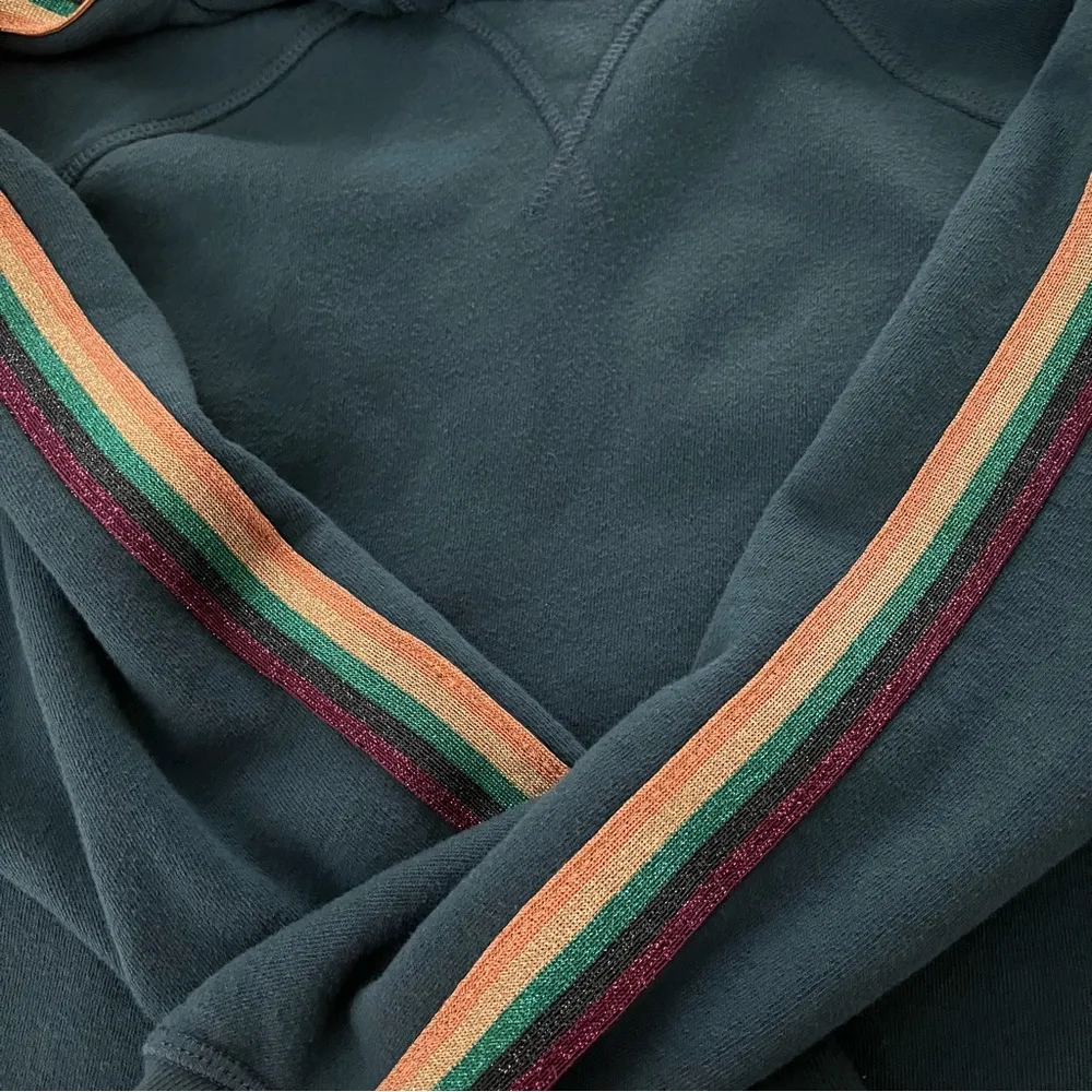 Anthropologie Spiritual Gangster Stella Shimmer-Striped Hoodie, Sz M - Image 12