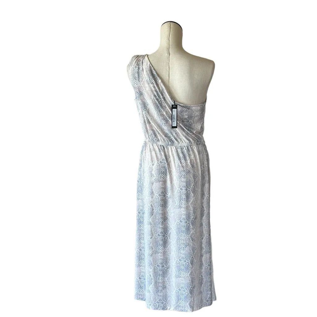 Steve Madden NWT  Snake print Matte Jersey One Shoulder Midi Dress - Image 4