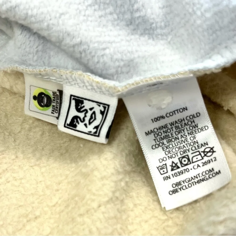 Obey Lockdown Pastel Colorblock Hoodie Medium - Image 11