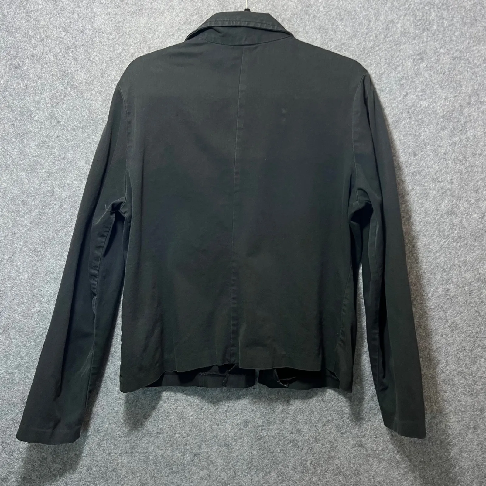 CLIO Jacket Faded Black Large Womens‎ Full Zip Up 90s Vintage Made in USA - Image 7