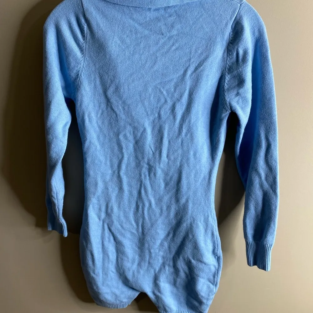 Honeybum long sleeve sweater romper 1/2 zip size small - Image 11