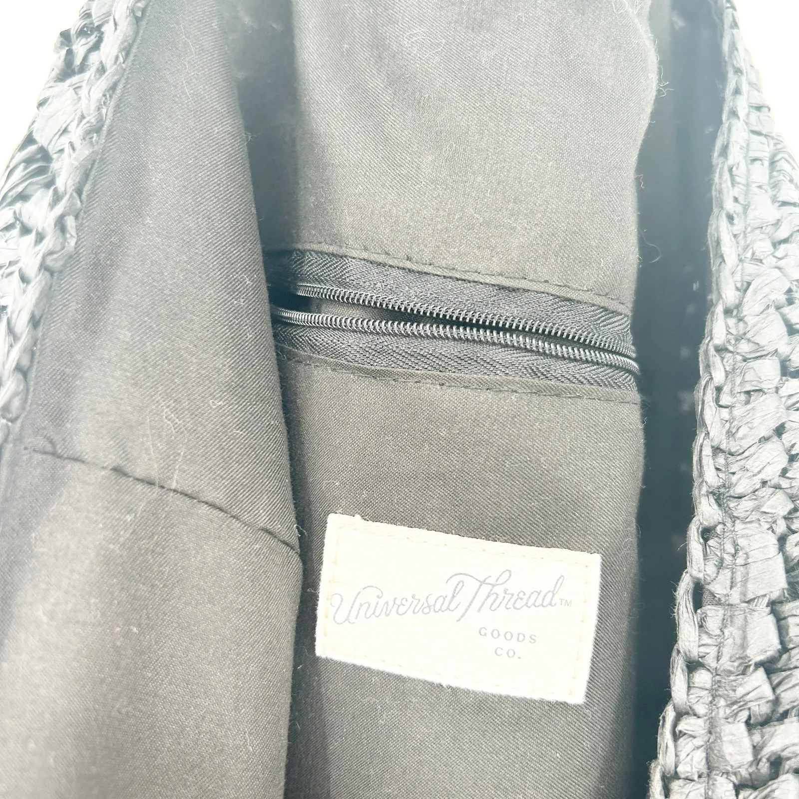 Universal Thread Womens Boho Summer Beach‎ Striped Woven Straw Shoulder Tote Bag - Image 4