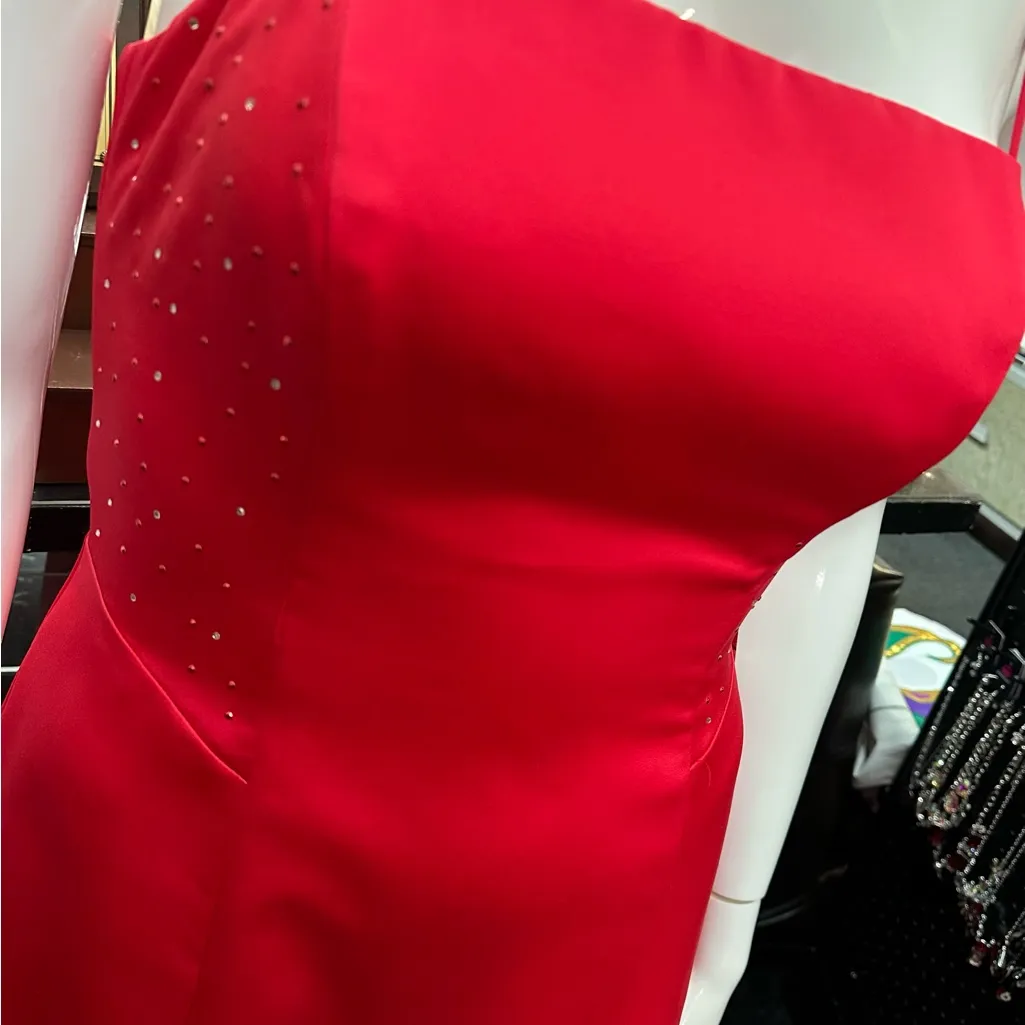 Blonde Nites sz 11/12 red long formal dress - Image 3