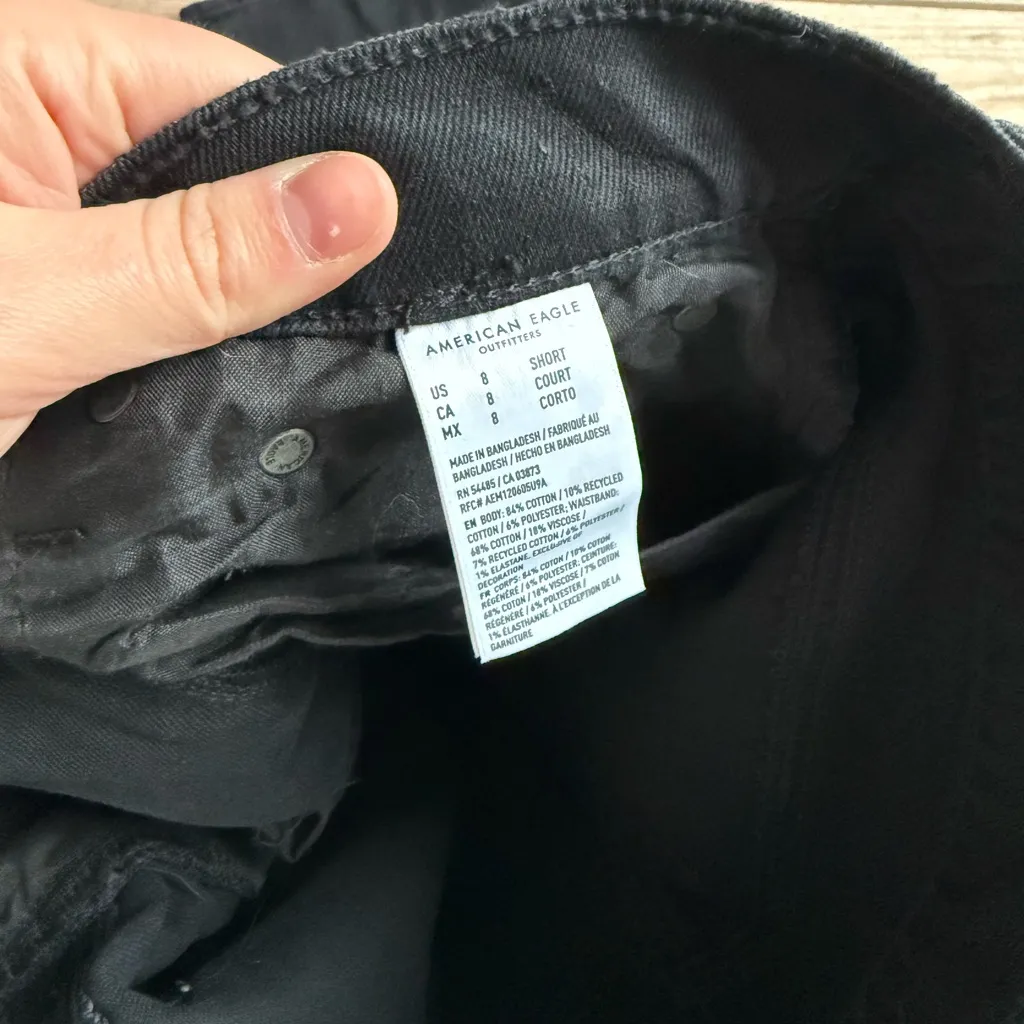 American Eagle low rise baggy flare jeans size 8 petite - Image 6