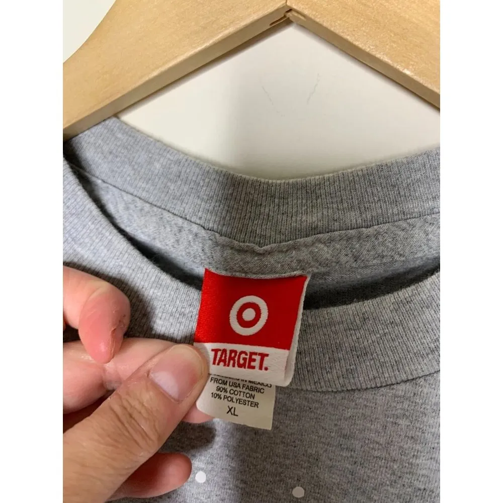 Target Stores Womens Size XL Snowman Tee Vintage 2000 Gray Crew Neck - Image 4