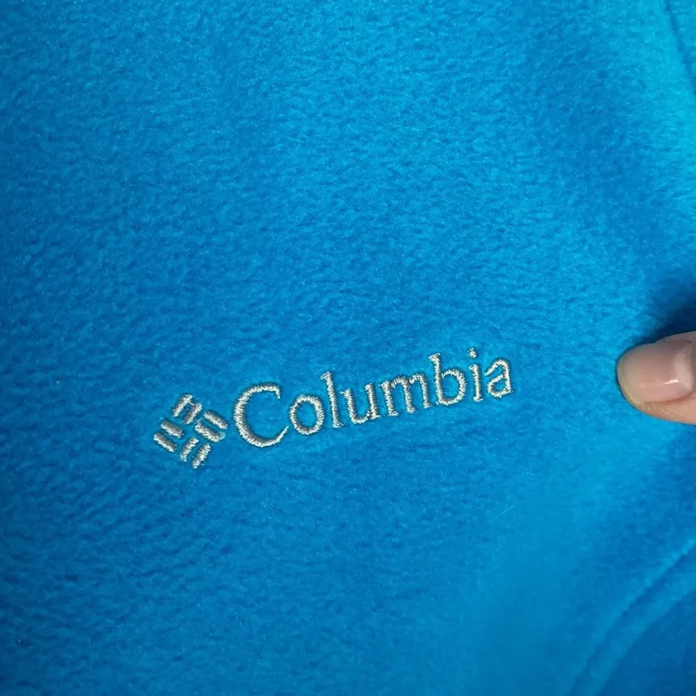 Columbia Benton Springs Fleece Vest in bright teal blue, size 2X - Image 7