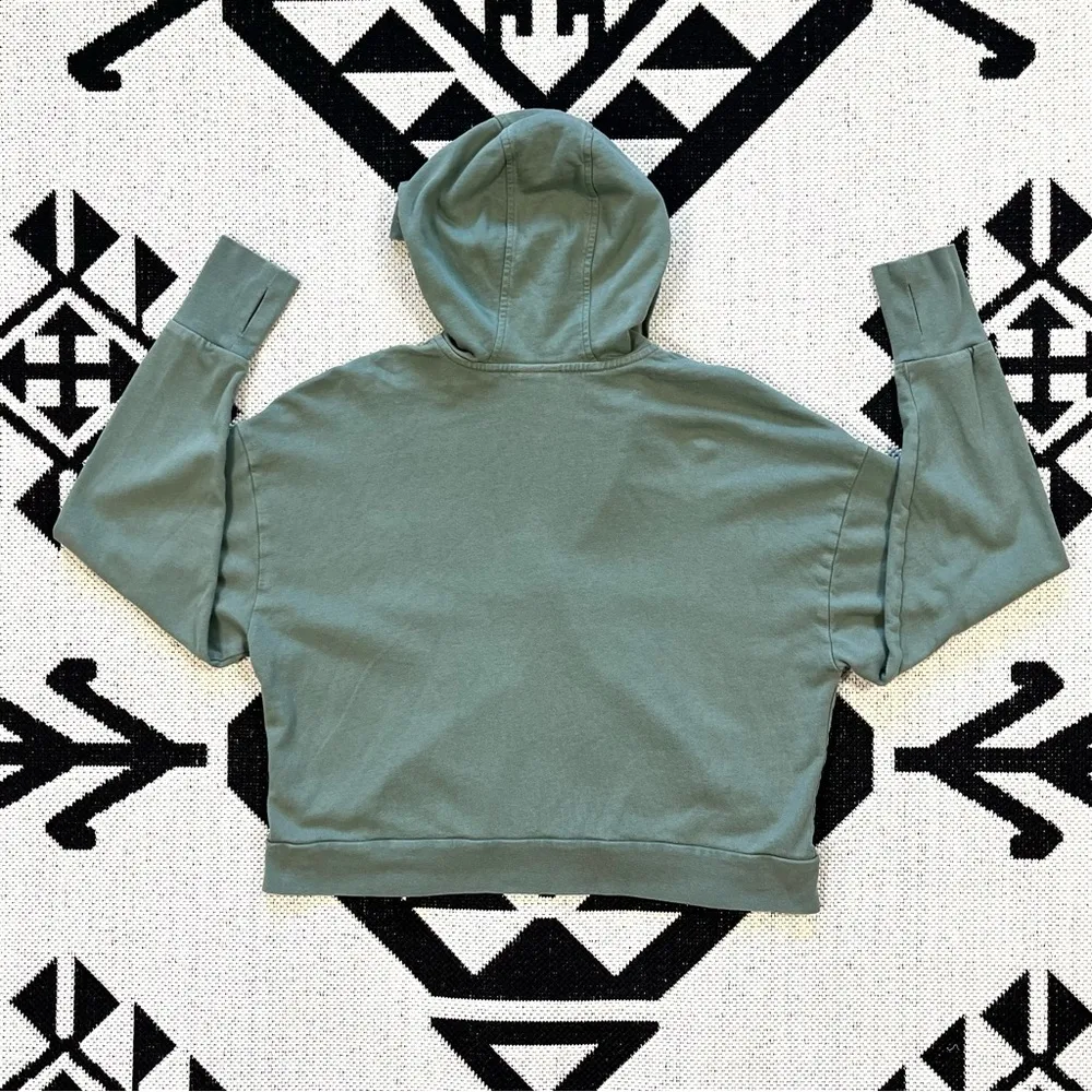 After Class Relaxed Hoodie in Heath Green Size 12 - Image 9