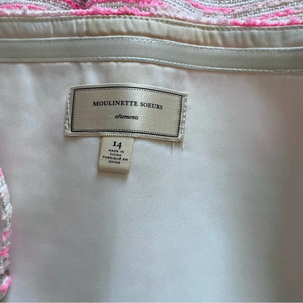 Moulinette Soeurs Pasteque Tweed Strapless Dress - Image 12