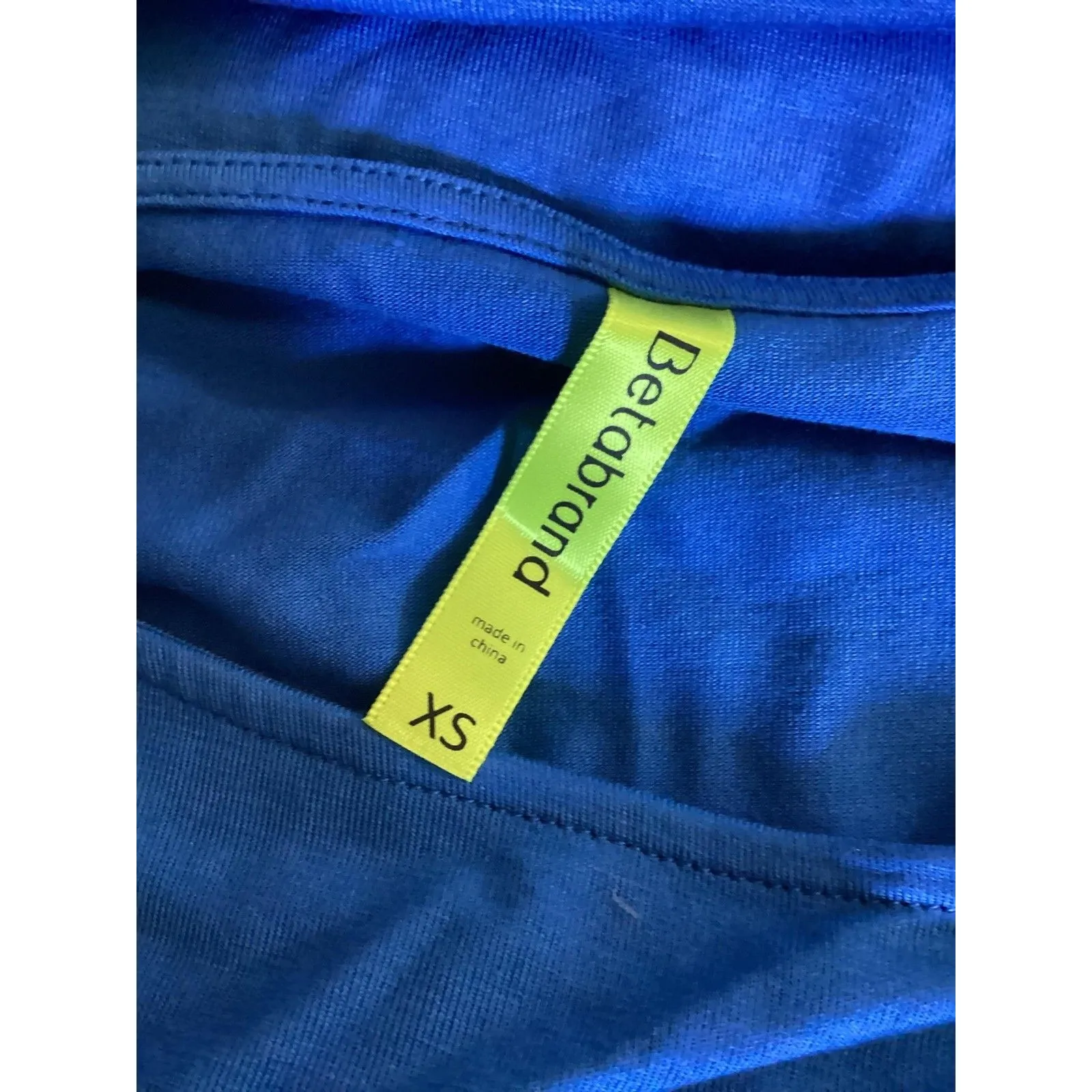 Betabrand Shirt Womens XS Blue Kylie Dolman Sleeve Stretch Pullover Top Blouse - Image 5