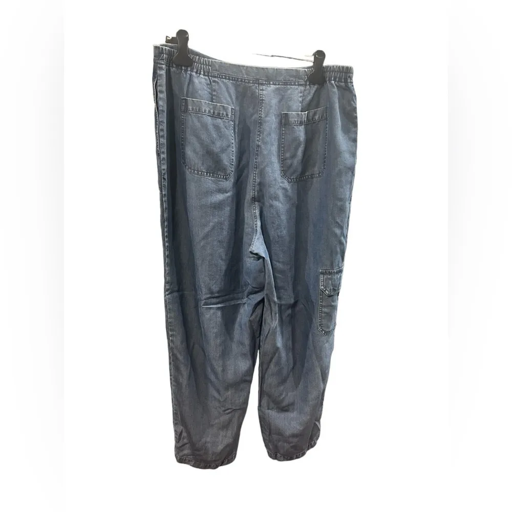 Linden Hill Draw String Blue Chambray Pants Size‎ XL - Image 2