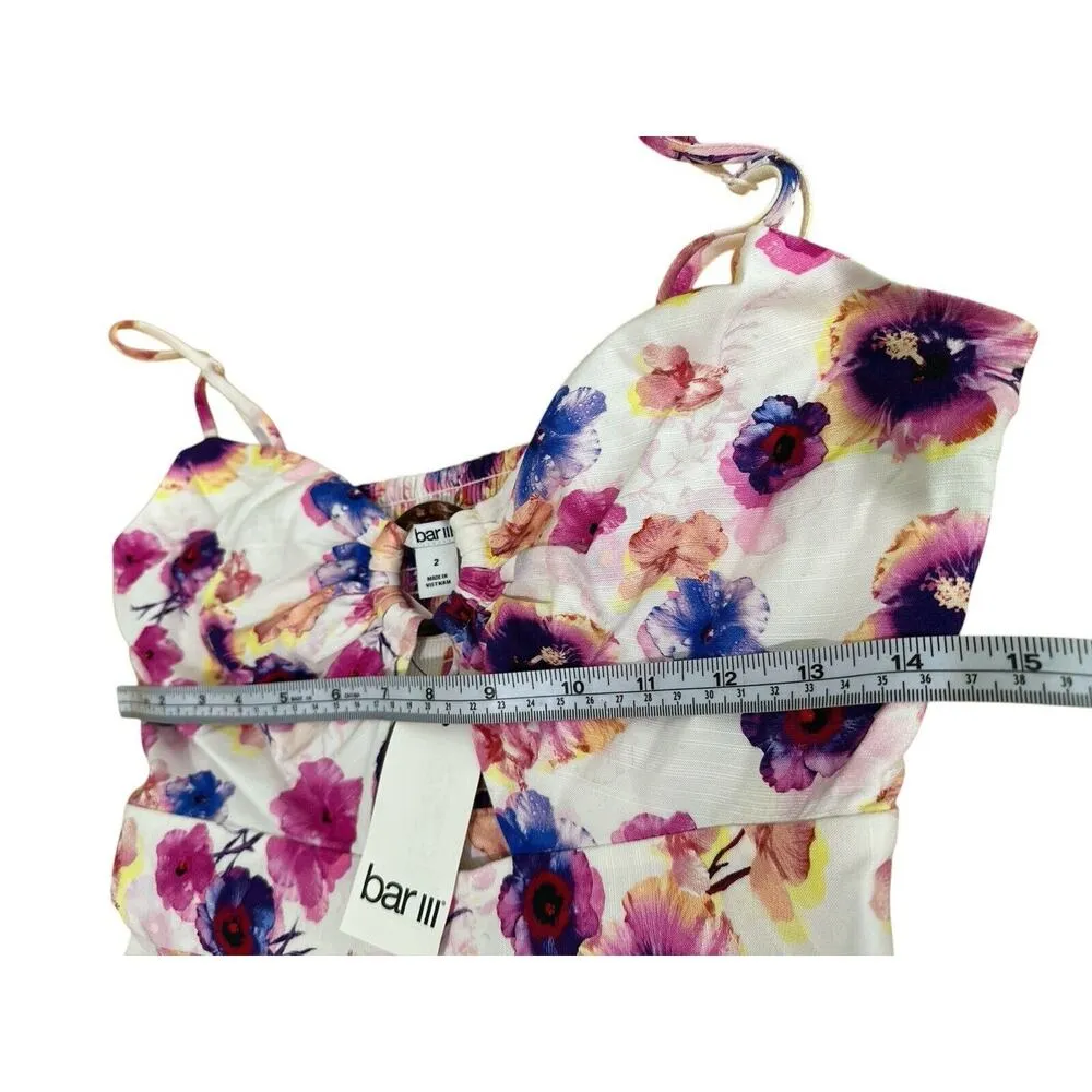 NWT Bar lii Pink Cowl-Neck Jumpsuit SIZE 2 Floral - Image 4