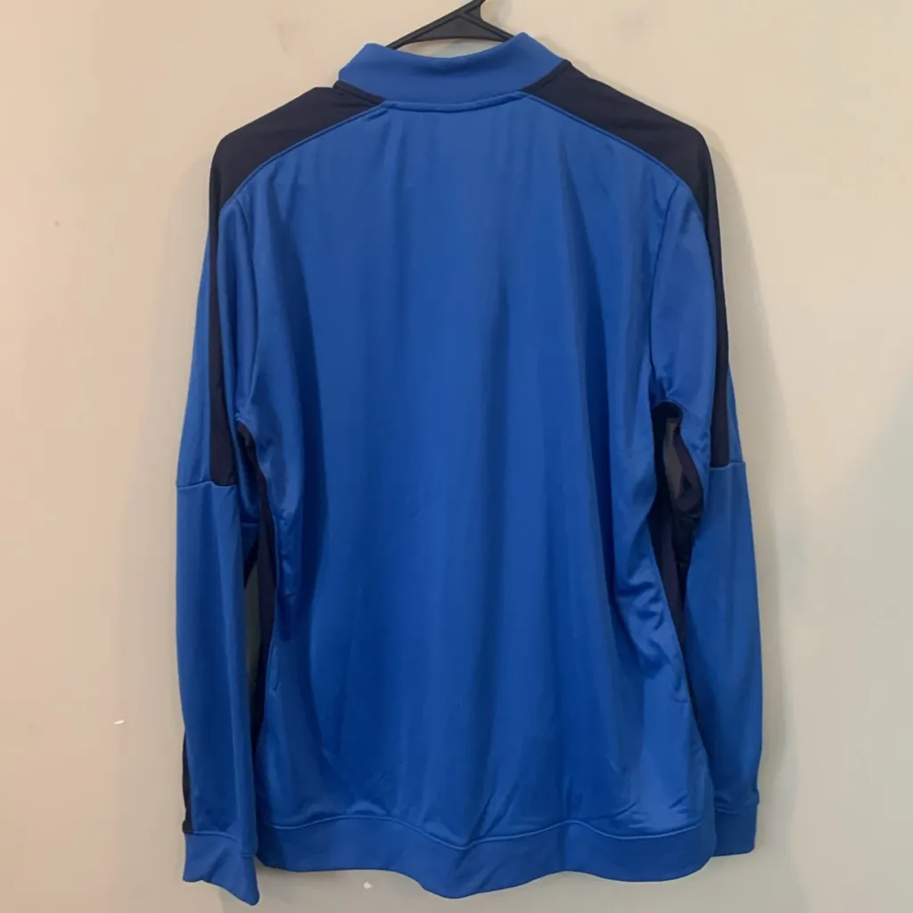 Nike Dri-Fit Slim Fit Blue Full Zip Athletic Soccer Track Jacket Women’s Size XL - Image 5