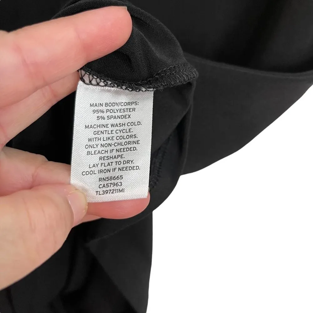 Leith Black Ruched Black Tank Top NWOT - Image 6