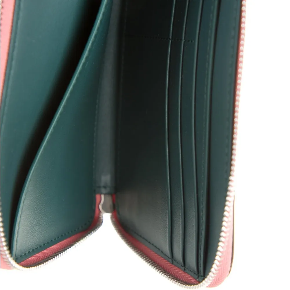 Burberry Marais Abbey Two Tone Leather Zippy Ziparound Wallet Passport Holder - Image 5