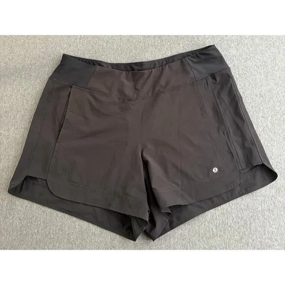 Layer 8 | Women's Yoga Run Workout Gym Qwick-Dry Stretch Pull On Shorts | Large - Image 1
