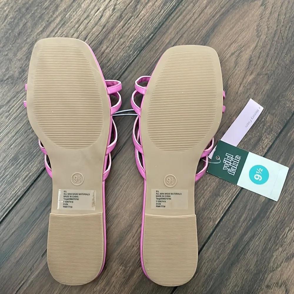 Wild Fable shoe Women Tanya Strappy Heart Slide Barbie Pink Sandal new Size 9.5 - Image 4