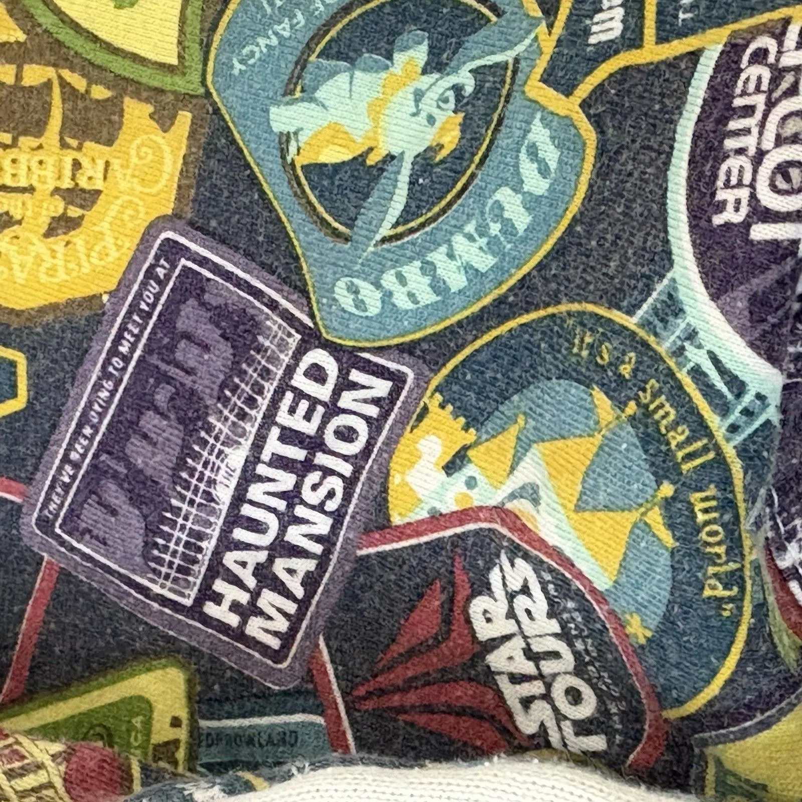 Disneyland Resort Zipped Hoodie Embroidered Mickey Compass Blue/White Size Large - Image 8