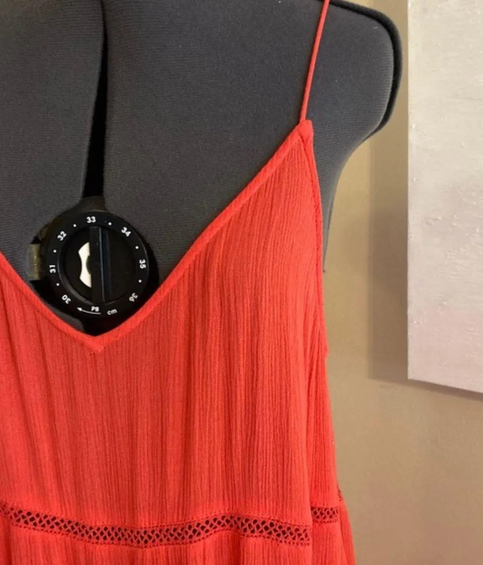 Coral / Red Maxi Dress - Image 3