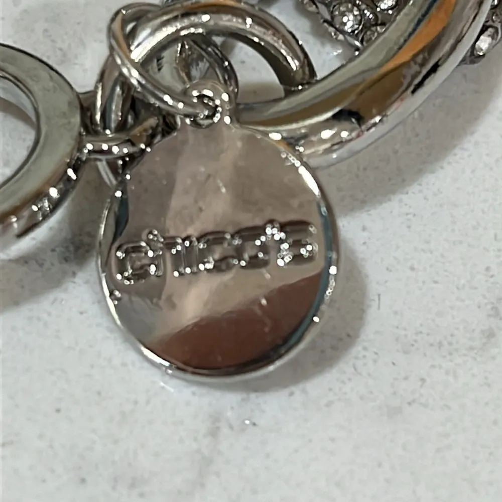 Adorable Rhinestone & Silver Plated Chain Bracelet - Image 5