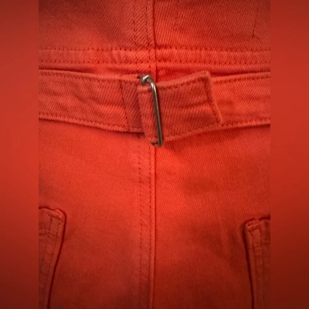 NWOT Pilcro The Kit High-Rise Utility Shorts~Tangerine~Size 32~Anthropologie - Image 9