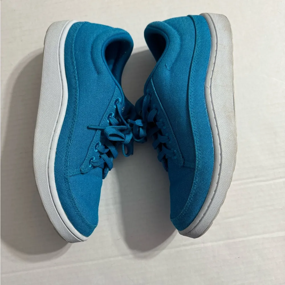 Allbirds Teal Blue Canvas Pacer ReRun Lace Up Sneaker Womens 7 Athletic - Image 5