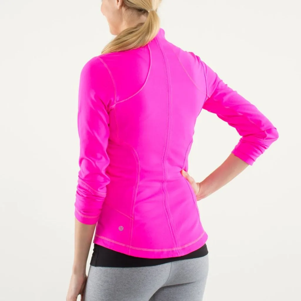 Lululemon  Forme Jacket Luon Fitted Define Full Zip Athletic Gym Yoga Pink Size 8 - Image 3