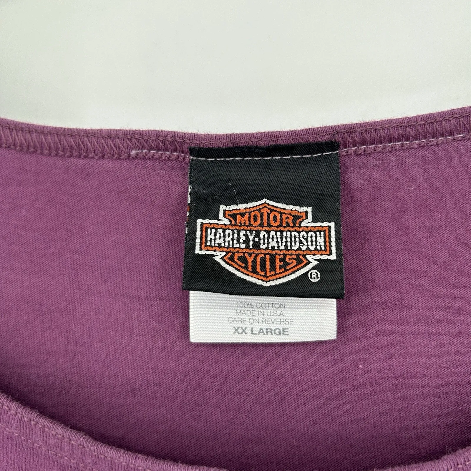Vintage Harley Davidson Womens Tank Top Purple Austin Texas Sleeveless Size XXL - Image 12