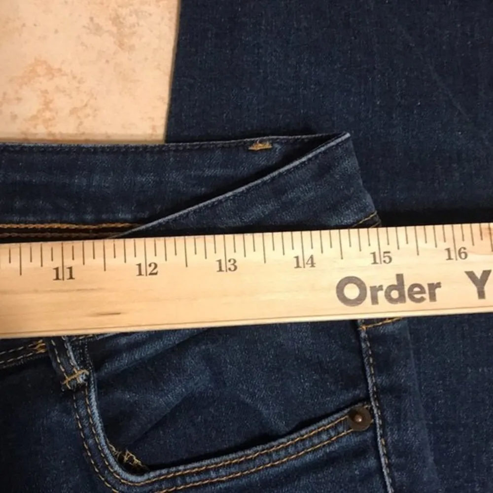 Zara trafaluc dark denim skinny jeans size 8 - Image 7