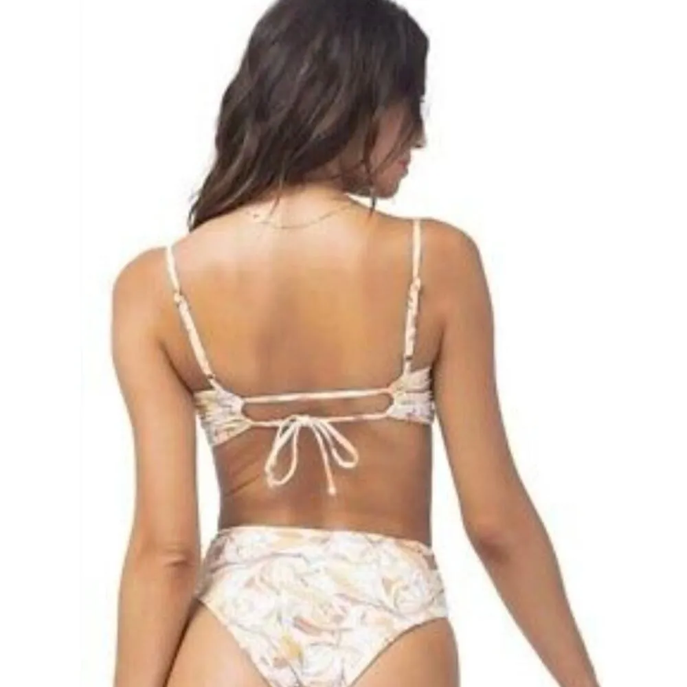 L*Space Ringo Bikini Top in Soulshine Floral Size Medium NWT Adjustable - Image 2