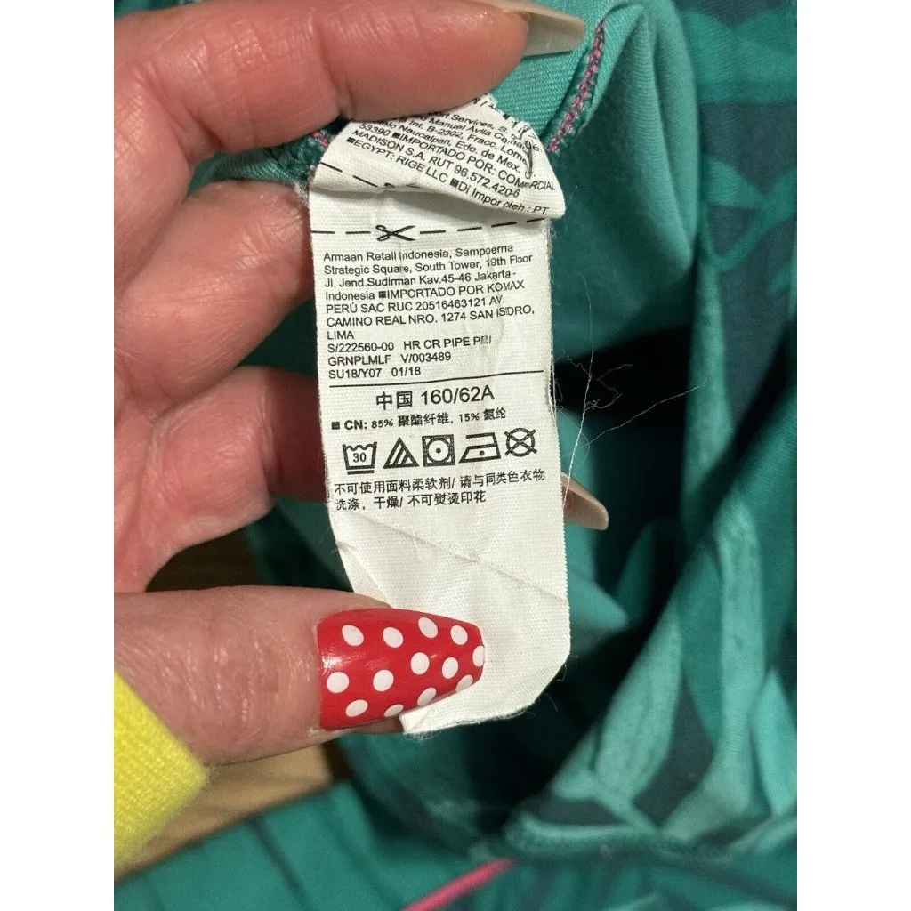 Old Navy Active Leggings Go Dry‎ Women Size XS Floral Tropical Preppy Athleisure - Image 9