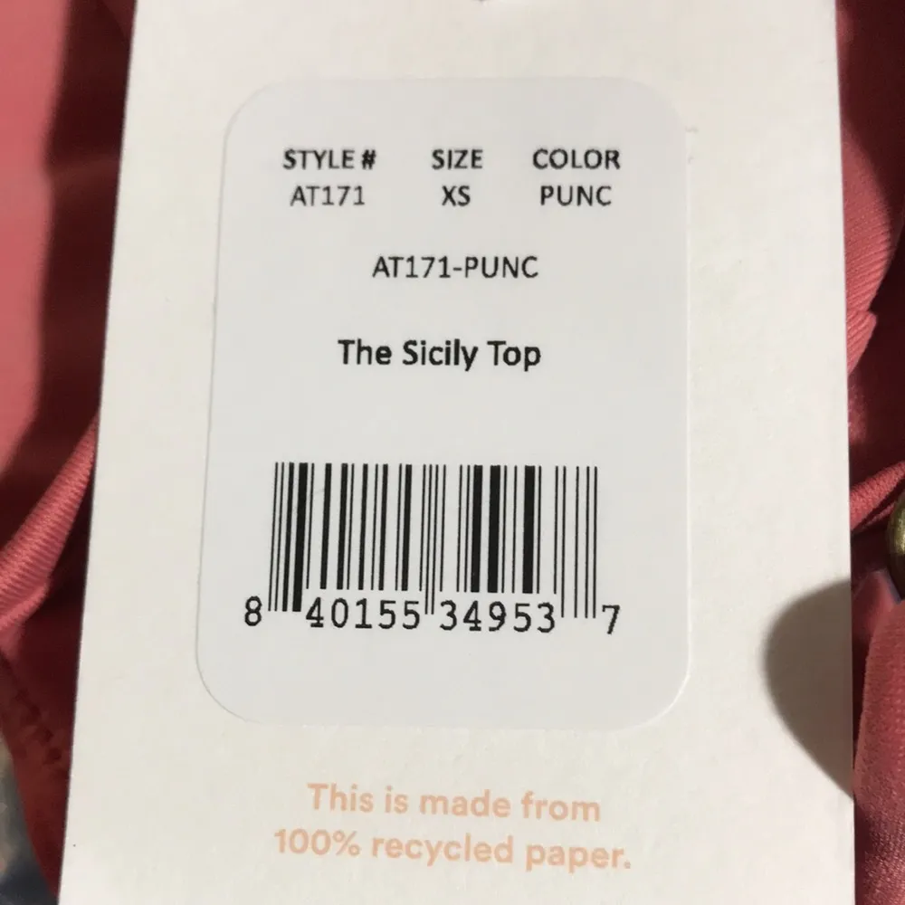 Andie Swim Sicily Bikini Top Punch (Mauve) XS NWT Underwire Hook Back Padded - Image 4