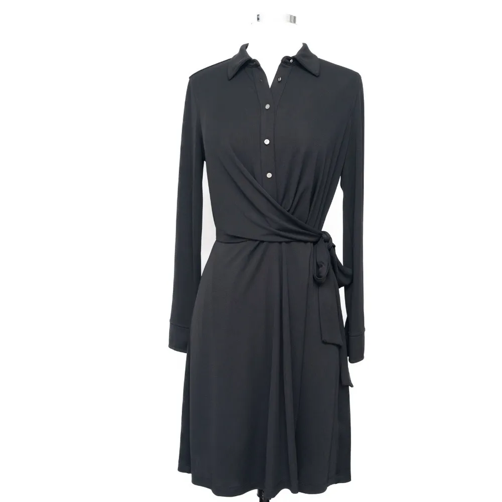 Lauren Ralph Lauren Stretchy Jersey Shirtdress Size 2 - Image 2