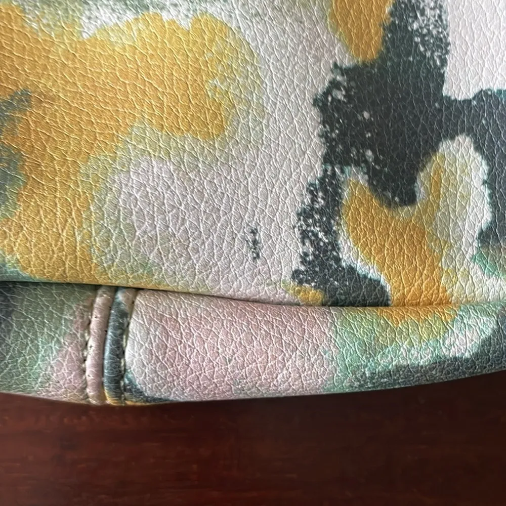 Anne Klein bag crossbody shoulder bag Green Butter Yellow and pink purse - Image 7