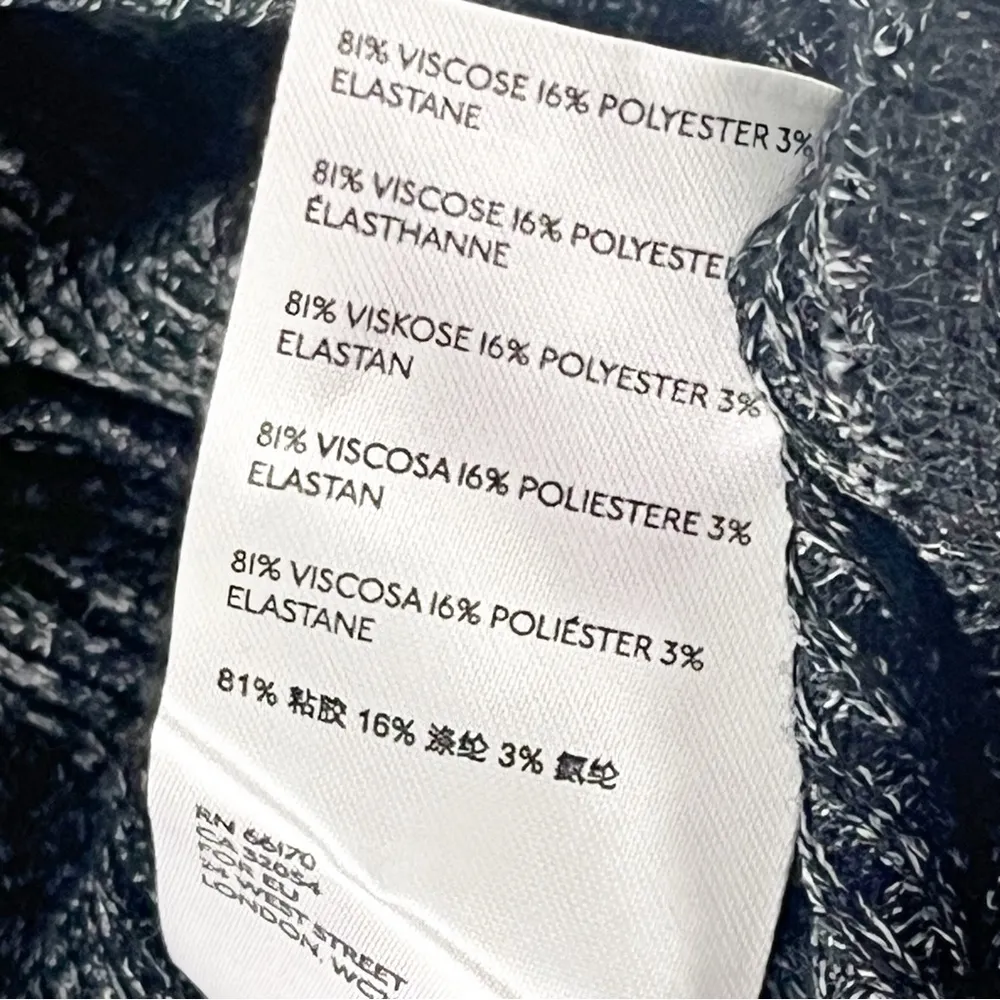 ANTHROPOLOGIE MAEVE Gray Ingrid Cocoon Ribbed Long Sleeves Open Cardigan XS - Image 4