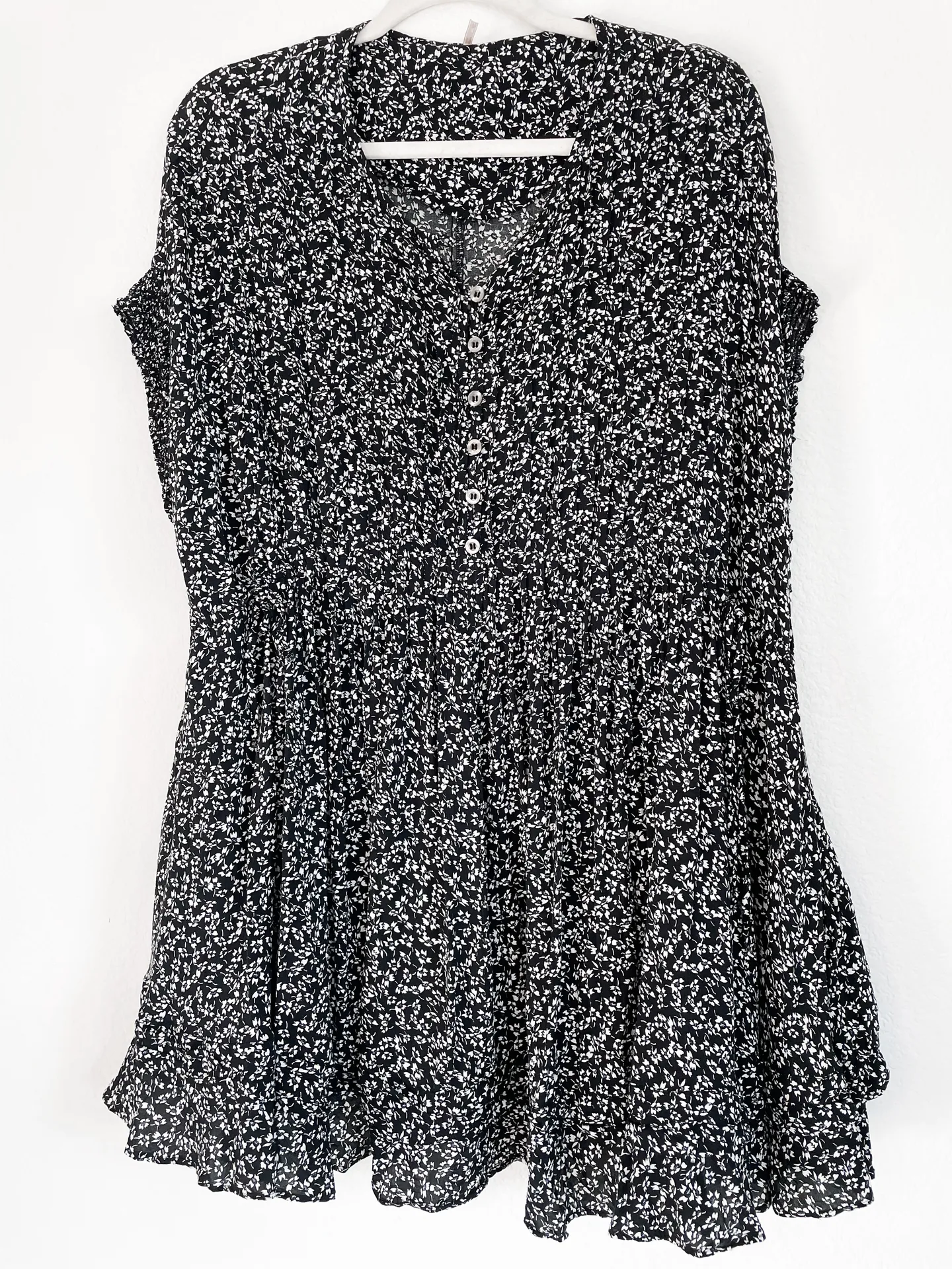 One Fine Day Floral Babydoll Swing Mini Dress - Image 4