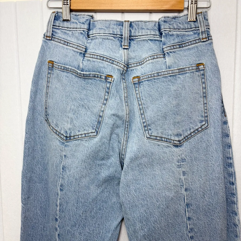 Abercrombie & Fitch High Rise The 90s Light Blue Jeans Curve love Size 27 /4R - Image 4