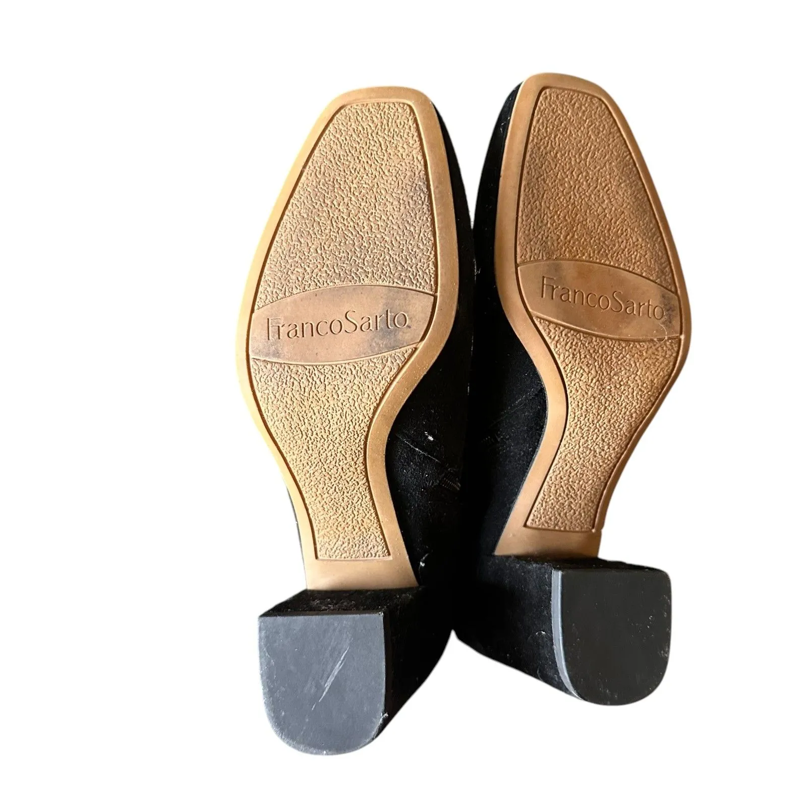 FRANCO SARTO Pamela Suede Tie Ankle Booties Black Sz‎ 7.5 - Image 7