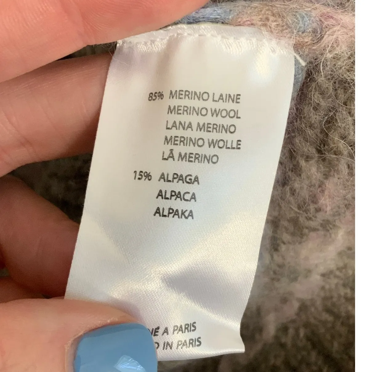 ANTIK BATIK Merino Wool/ Alpaca Sweater size‎ xs Tan - Image 4