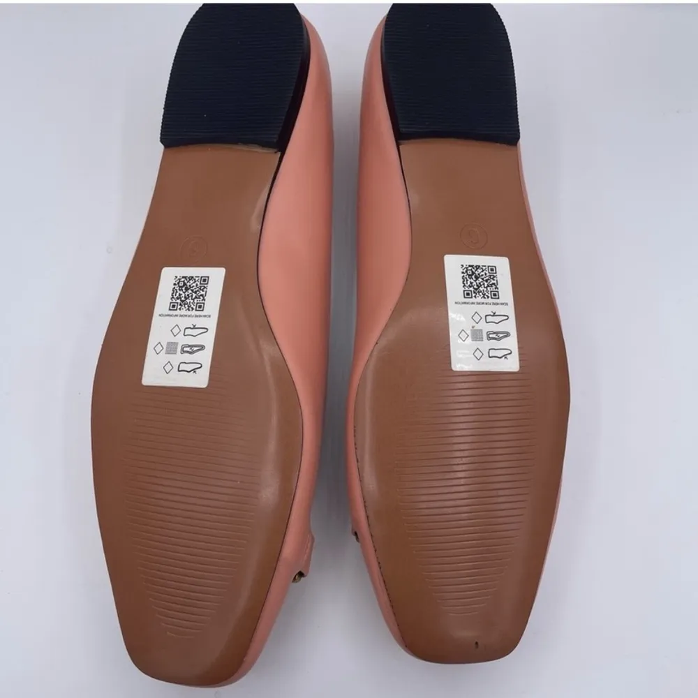 Asos Design slim square toe pink ballet flat shoes women’s Size 8 - Image 6