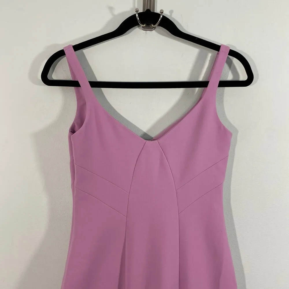 Likely Women Lilac Sleeveless V-neck Long Georgina Sheath Dress Size 2 - Image 7