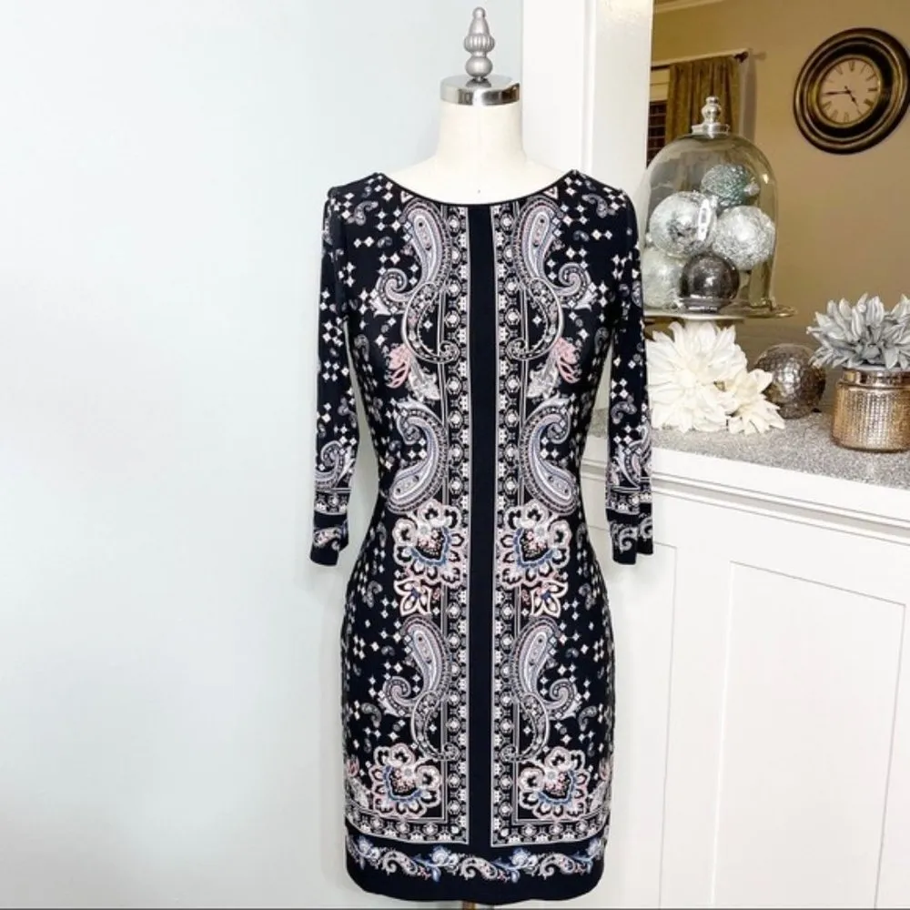 White House Black Market Floral Printed Shift Dress XXS - Image 3