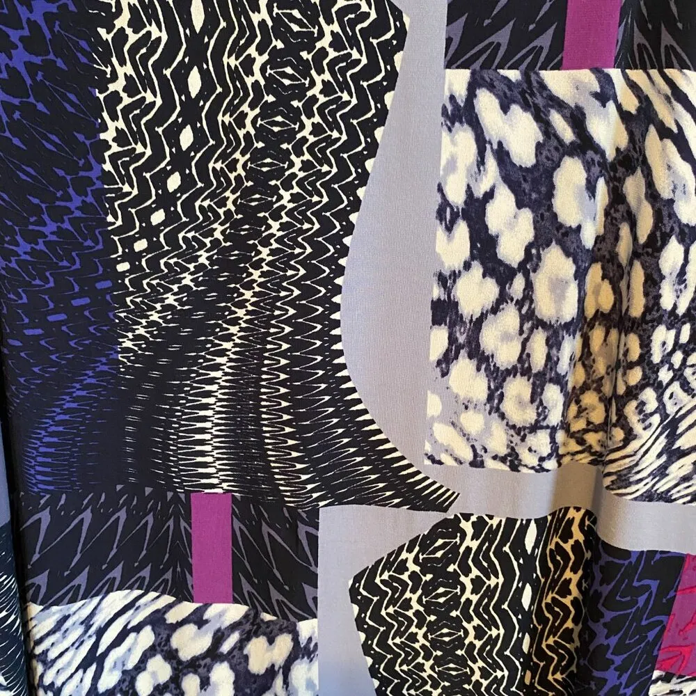 Ellen Tracy women's LG stretchy multi-color long maxi skirt casual dressy - Image 4